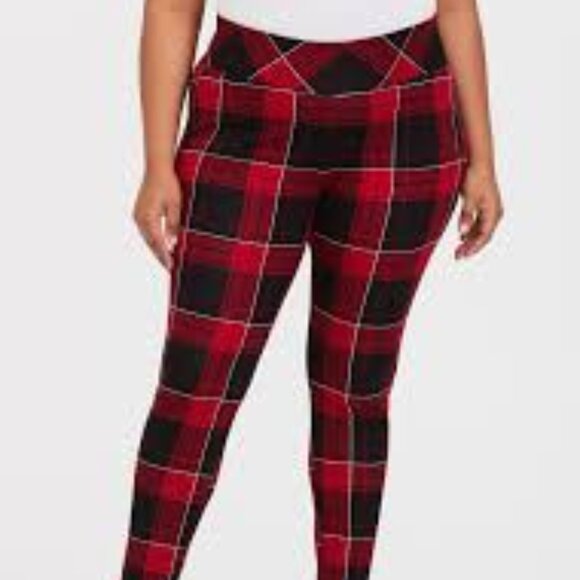 Torrid Size 3R Red, Black, White Premium Ponte Stretch Pull-On Pixie Pants - Picture 2 of 14